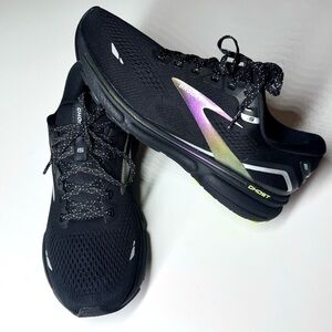 Brooks Women’s Ghost 15 Black Athletic Running Shoes Size- 10.5 Medium